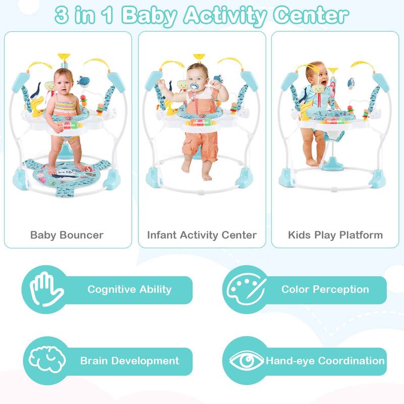 Costway Baby Stationary Activity Center Infant Jumper with Removable - See Details