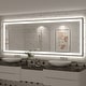 preview thumbnail 13 of 84, Extra Large Black Frame LED Bathroom Vanity Mirror with 3 Years Warranty and UL Certified 96x36