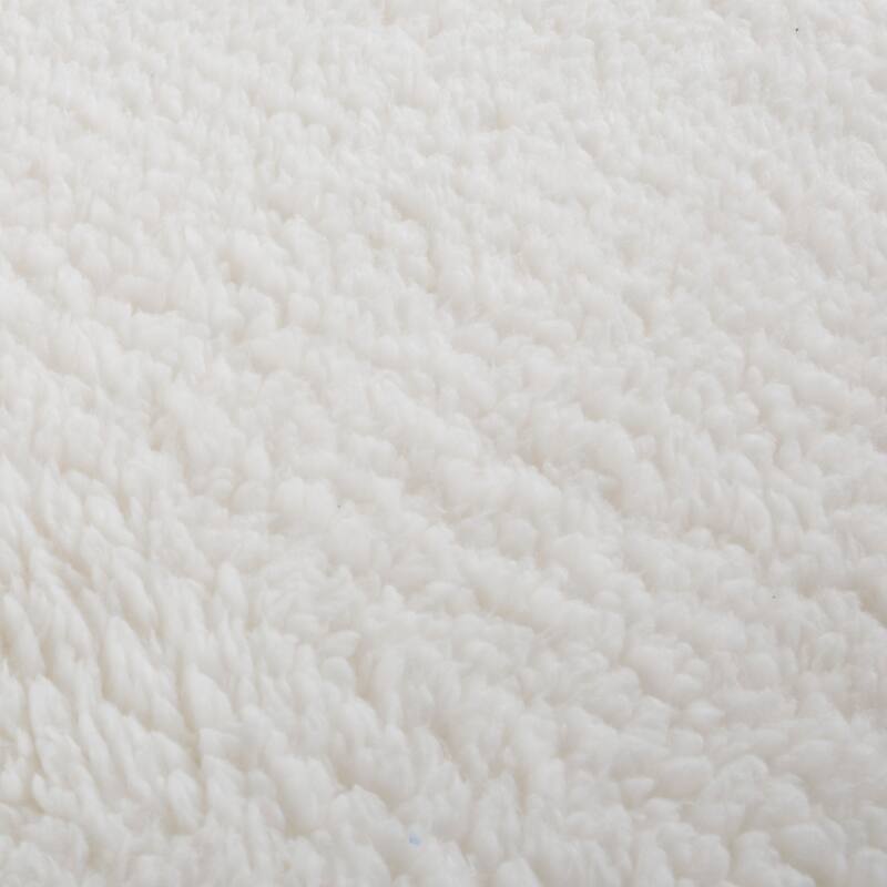 Body Pillow Cover - Soft Sherpa Pillowcase with Side Zipper by Windsor Home