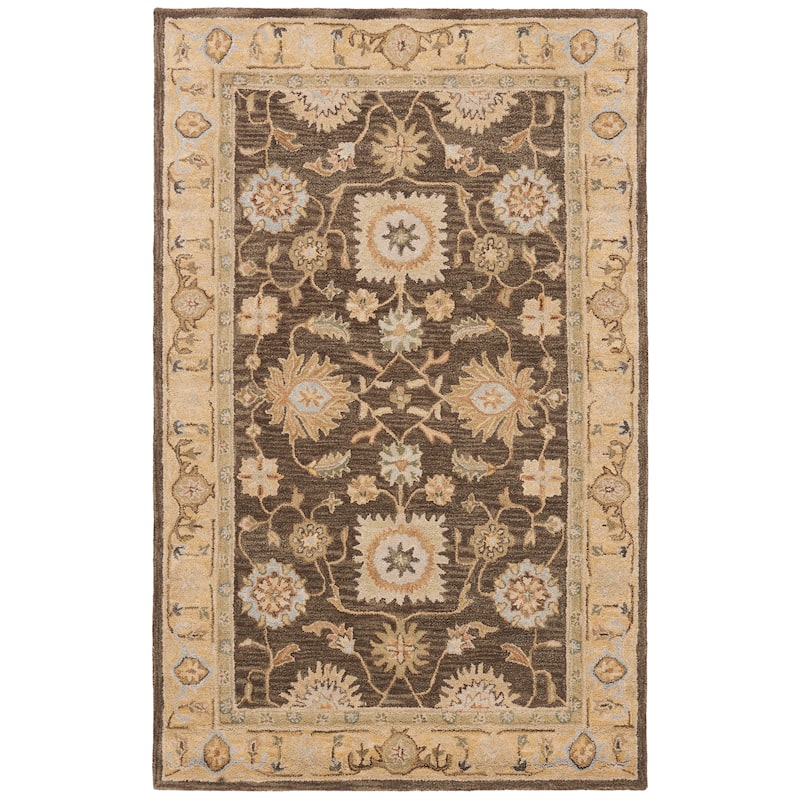 SAFAVIEH Handmade Anatolia Ibala Traditional Hand-spun Wool Rug