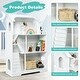 preview thumbnail 8 of 7, Kids Wooden Dollhouse Bookshelf with Anti-Tip Design and Storage Space - 31.5" x 11.5" x 45.5" (L x W x H)