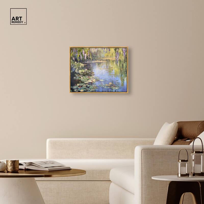 Lily Lagoon II Canvas by Art Remedy