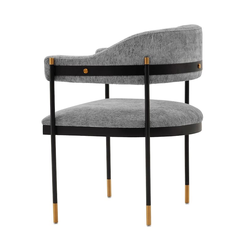 Manhattan Comfort Modern Kaya Pleated Velvet Dining Chair