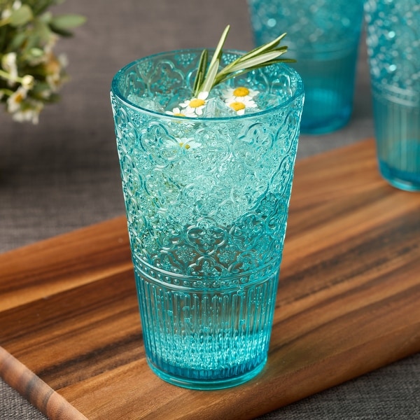 Certified International Victoria Set of 6 Acrylic Ice Tea Glass 22