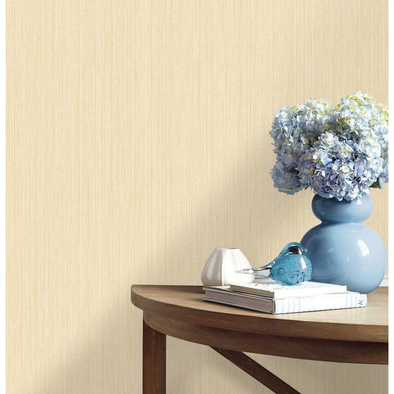 Seabrook Designs Ammons Solid Stringcloth Unpasted Wallpaper