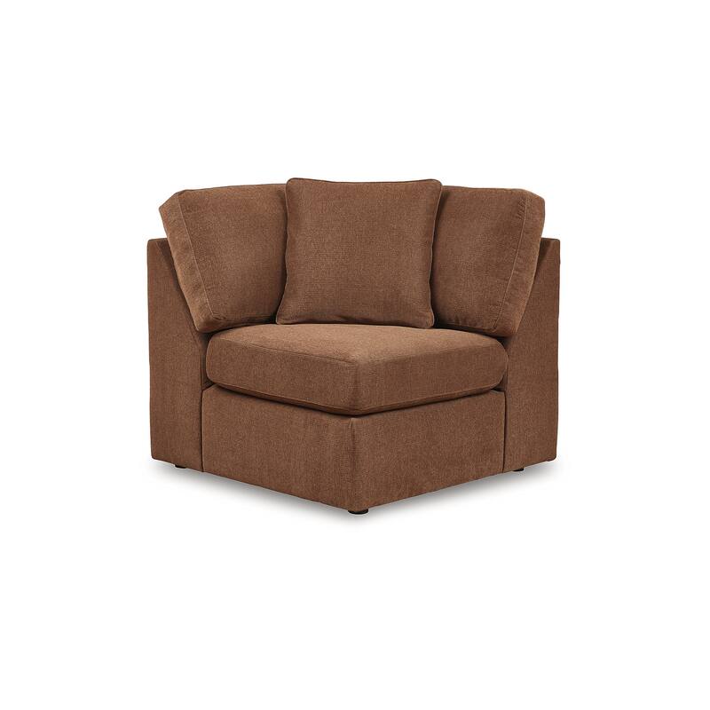 Signature Design by Ashley Modmax Orange 6-Piece Sectional with Storage Console - 139"W x 86"D x 36"H