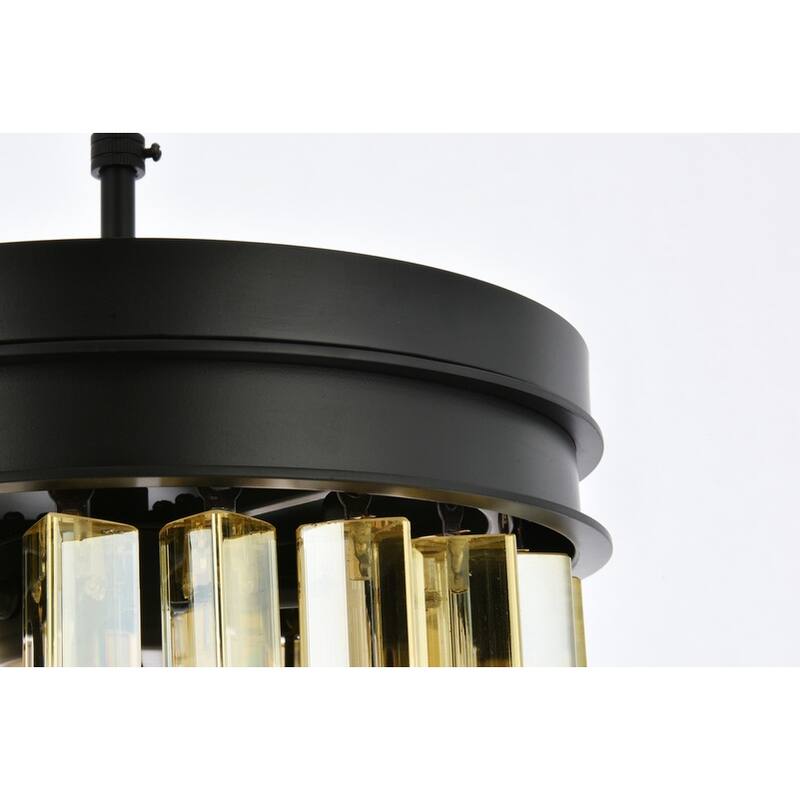 Royce Edge 3-Light Matte Black Pendant