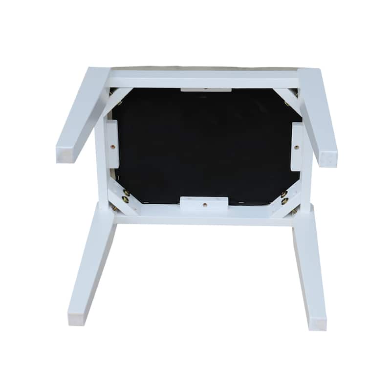Solid Wood Upholstered Vanity Bench