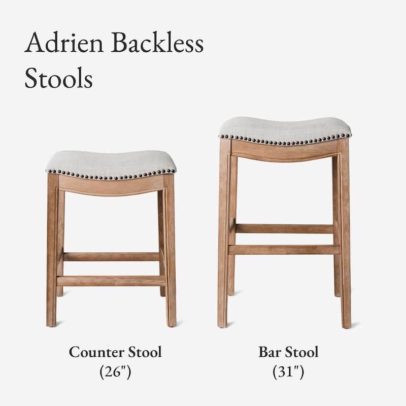 Maven Lane 26" Adrien Saddle Kitchen Counter Height Stool