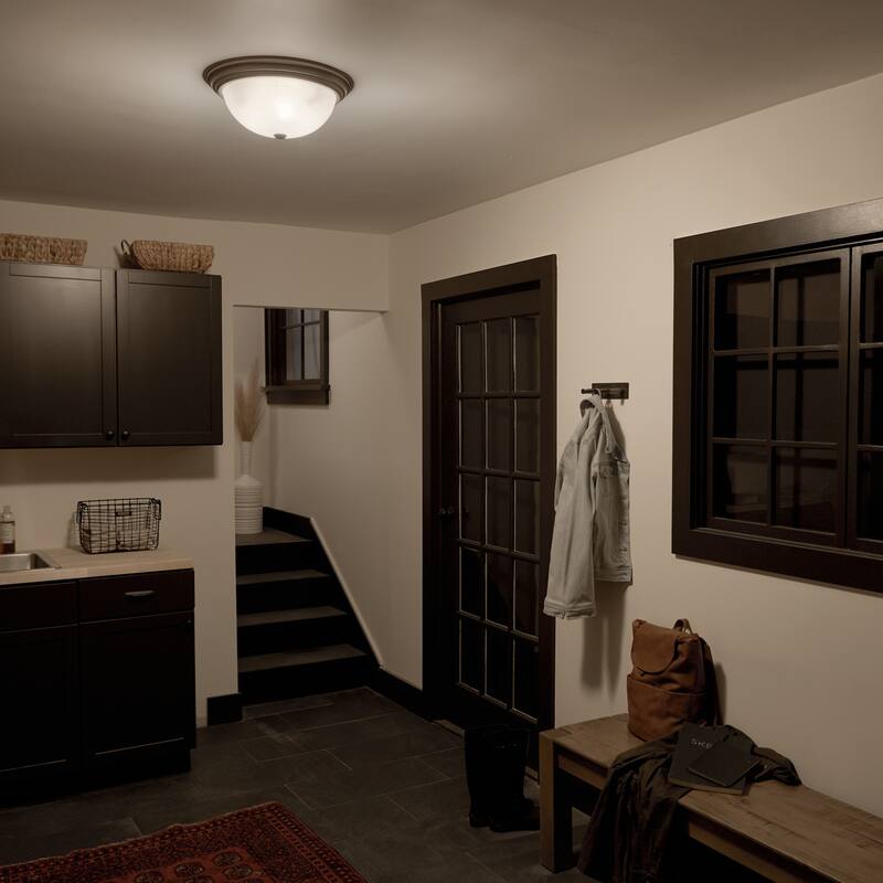 Kichler Lighting Transitional 3-light Brushed Nickel Flush Mount - Brushed Nickel