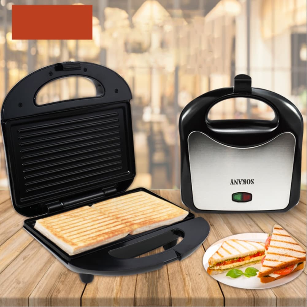 Snailar Sandwichtoaster, Sandwichmaker Mit Dreieckplatten, 2