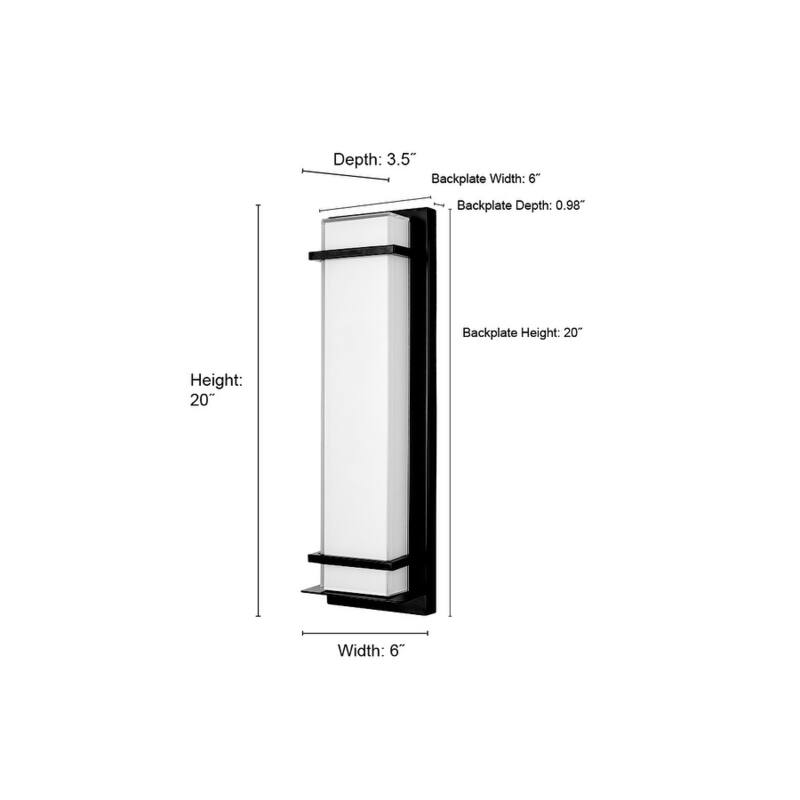 Millennium Lighting LED Outdoor Wall Sconce in Powder Coat Black