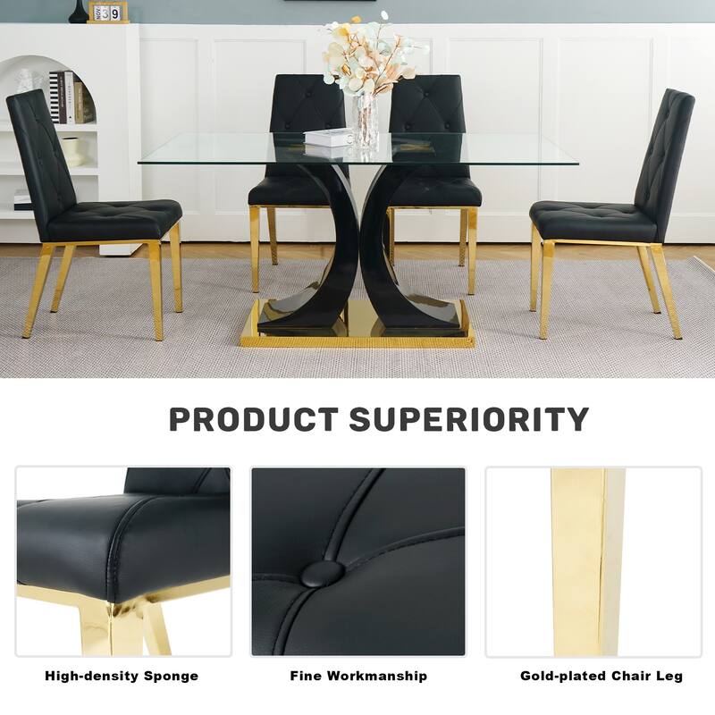 Set of 2 Modern Simple Dining Chair