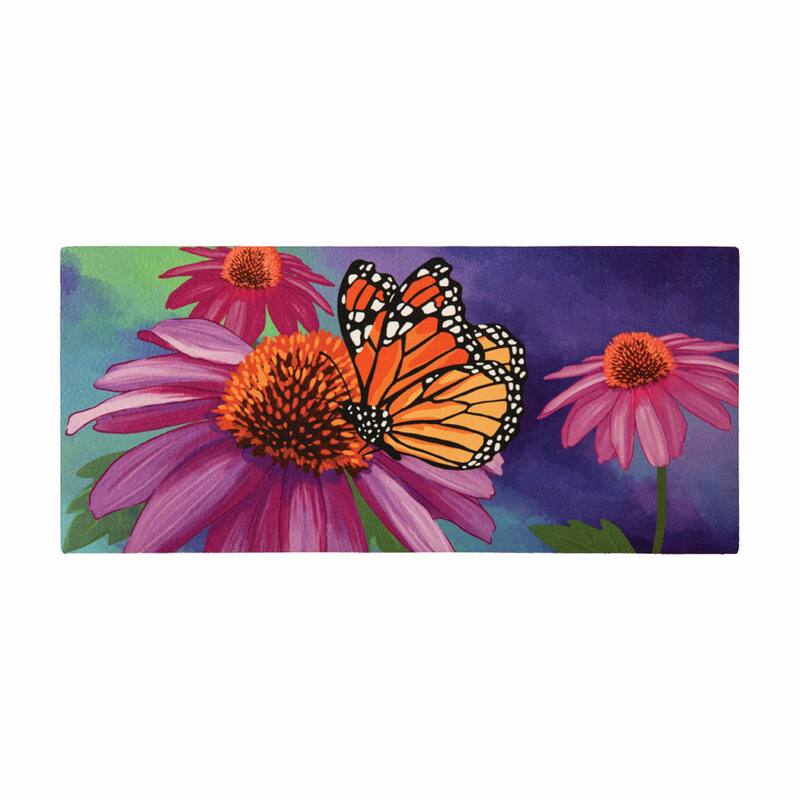 22 in. x 10 in. Cornflower & Butterfly Sassafras Switch Mat