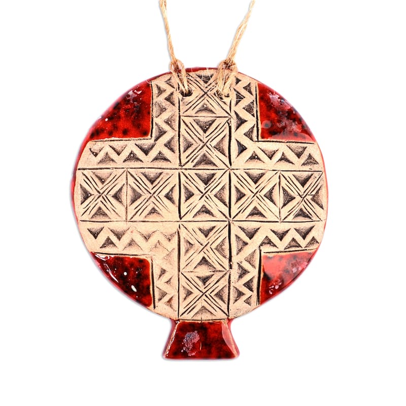 Novica Handmade Passion Red Ceramic Home Accent