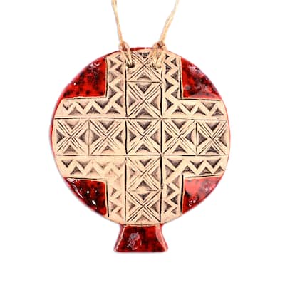 Novica Handmade Passion Red Ceramic Home Accent