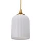 preview thumbnail 10 of 8, Nuvo Lighting 60/8646 Solara 12" Wide Pendant Natural Brass