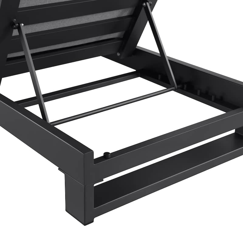 KOVA Minimalist Aluminum Outdoor Chaise Lounge (Set of 2)