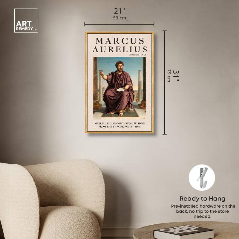 Emperor in Thought Canvas by Art Remedy