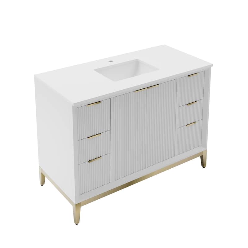 Fresca FCB4048-BG-U Wellington 48" Free Standing Single Basin Vanity