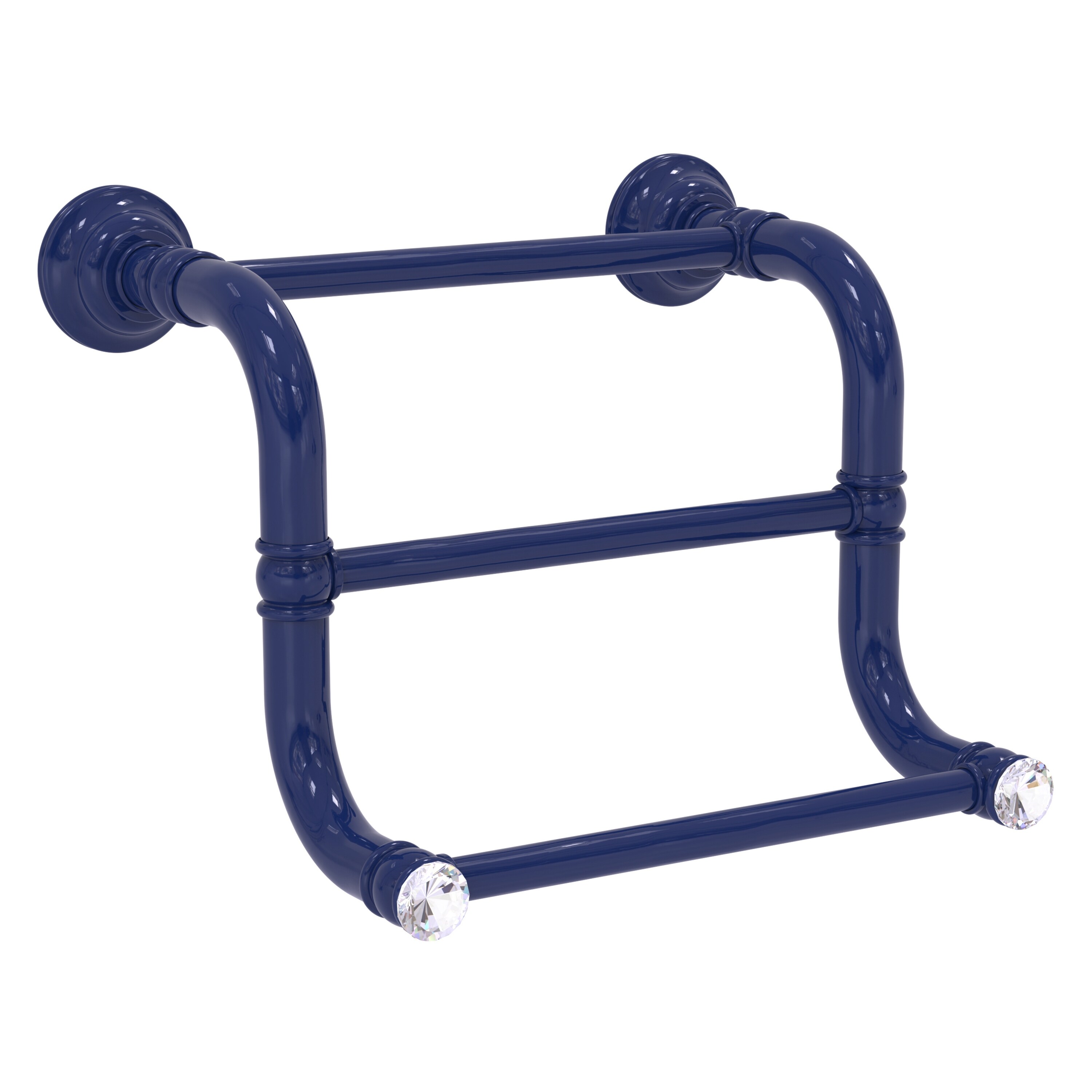 Allied Brass Carolina Crystal 3 Bar Hand Towel Rack