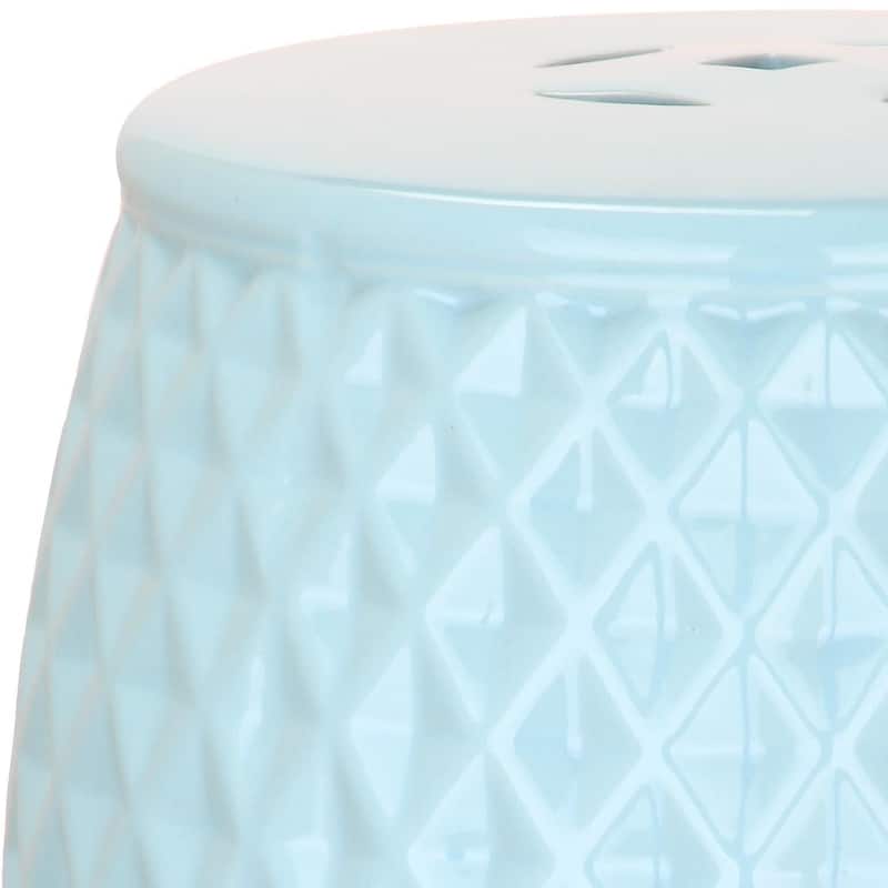 SAFAVIEH Kids Barbie Pink Harlequin Pink Petite Ceramic Decorative Garden Stool