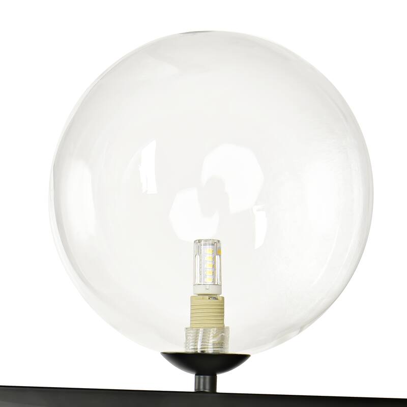 56in. 10-Light Sputnik Island Linear Pendant Lamp