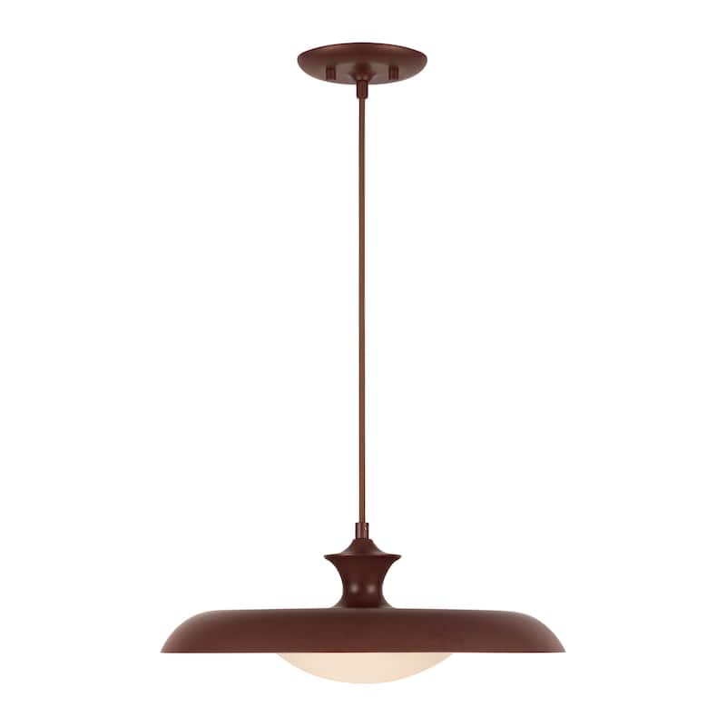 Alora Lighting PD557015 Minori 16" Wide Pendant with Metal and Opal