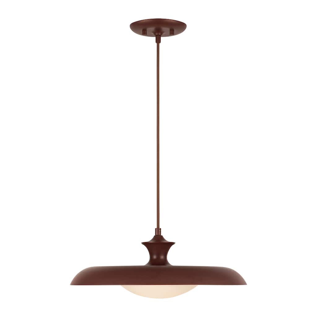 Alora Lighting PD557015 Minori 16" Wide Pendant with Metal and Opal