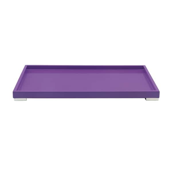 slide 1 of 1, Mepra Tre Rectangular Tray 11.81" - 1 Piece Violet