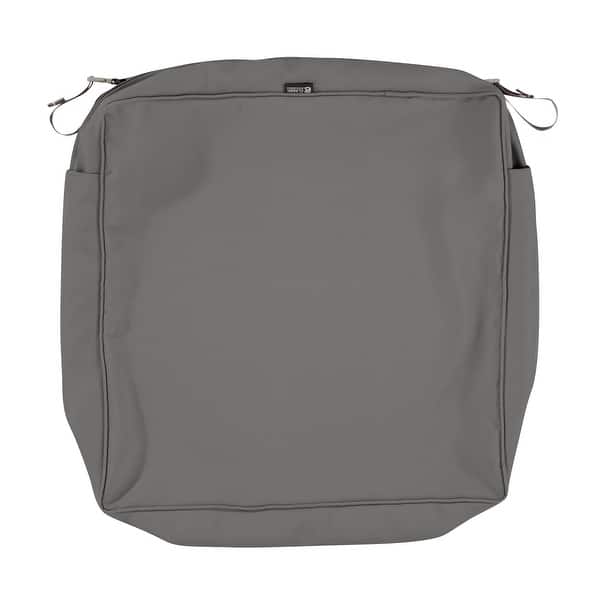Shop Black Friday Deals On Montlake Fadesafe Square Patio Lounge Seat Cushion Slip Cover 5 Thick Heavy Duty Outdoor Patio Cushio Overstock 27679186