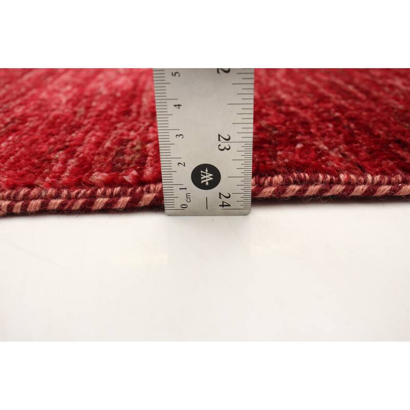 ECARPETGALLERY Hand-knotted Finest Peshawar Ziegler Red Wool Rug - 3'10 x 4'10