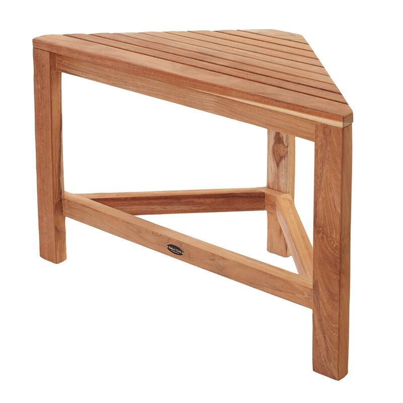 Teak Corner Shower Bench RAY 24" (60 cm)