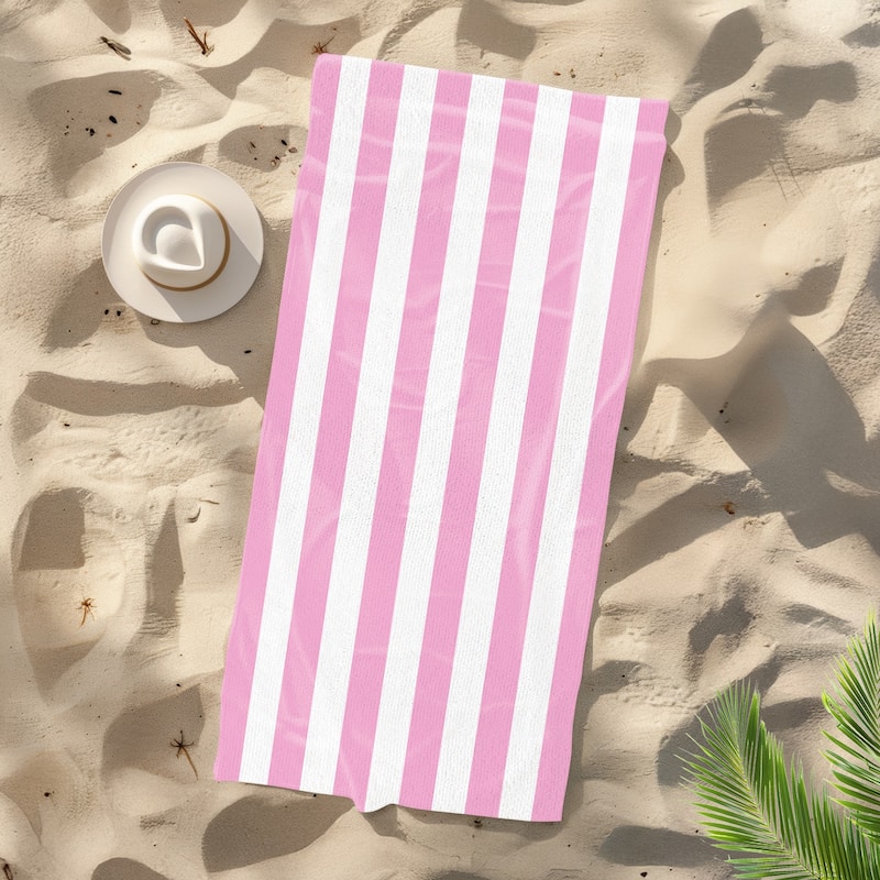 Large Cabana Stripe Beach Towel 30"x60", 35"x70"