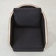 preview thumbnail 15 of 165, KINWELL 31"W Oak Frame Upholstered Swivel Barrel Armchair