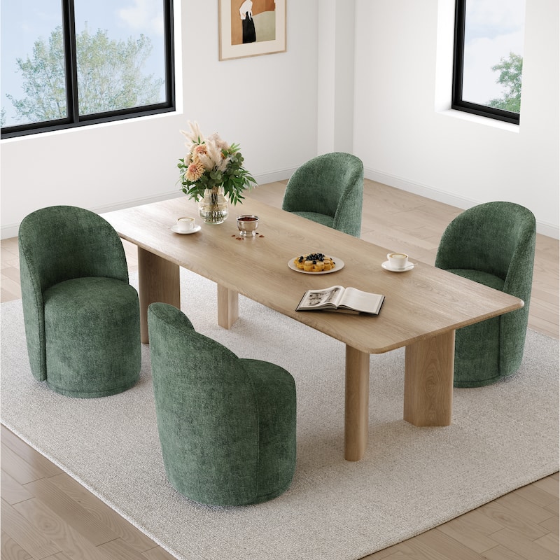 23.5" Wide Swivel Side Chair for Dining Room, Living Room