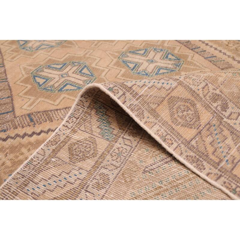 ECARPETGALLERY Hand-knotted Antalya Vintage Brown Wool Rug - 5'7 x 7'8