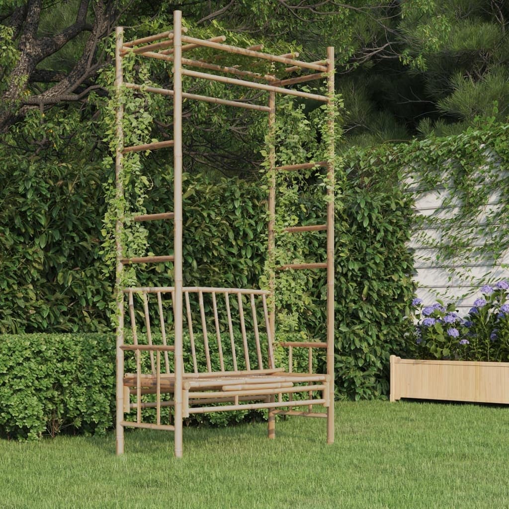 vidaXL Patio Bench with Pergola 45.7