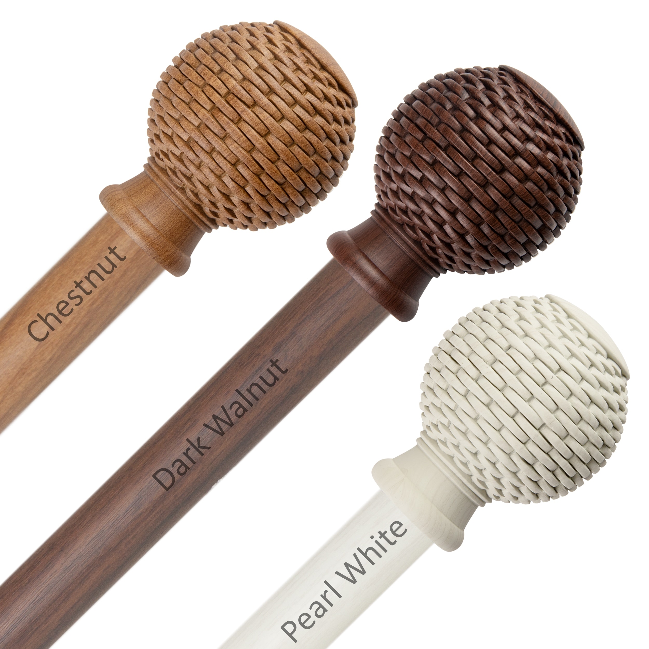 InStyleDesign Kray 1 inch Faux Wood Curtain Rod