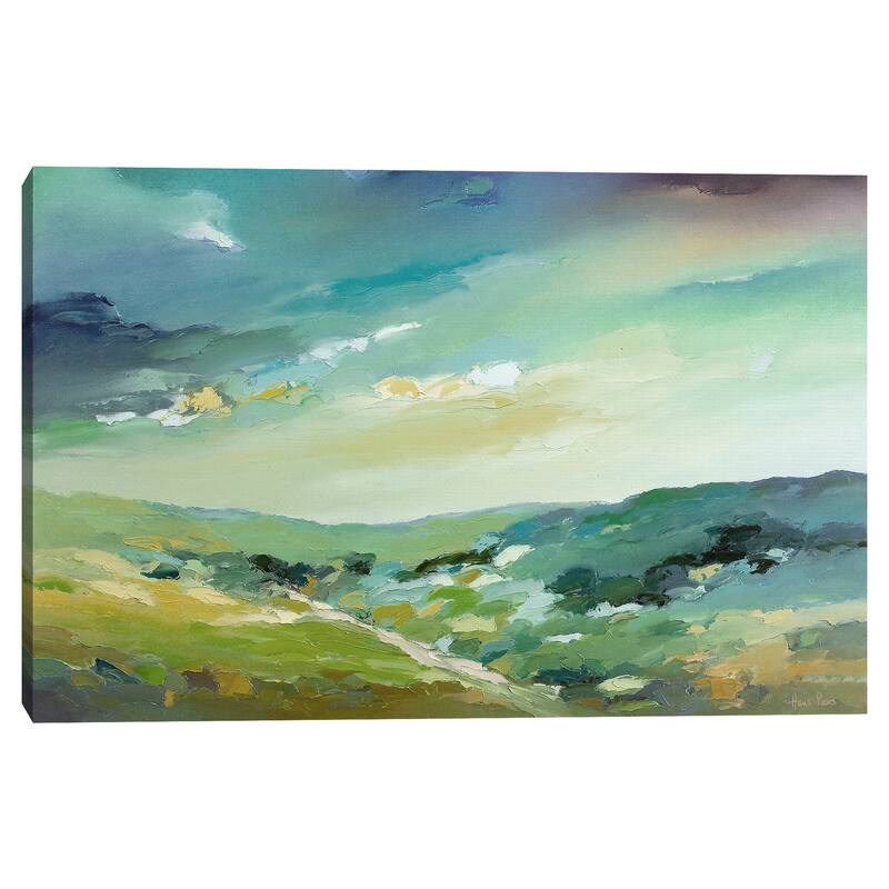 Hills of Green Soft by Hans Paus Canvas Art Print
