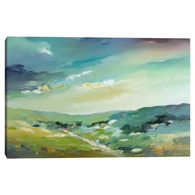 Hills of Green Soft by Hans Paus Canvas Art Print
