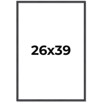 26x39 Frame Brown Solid Wood Picture Frame - Complete Modern Photo
