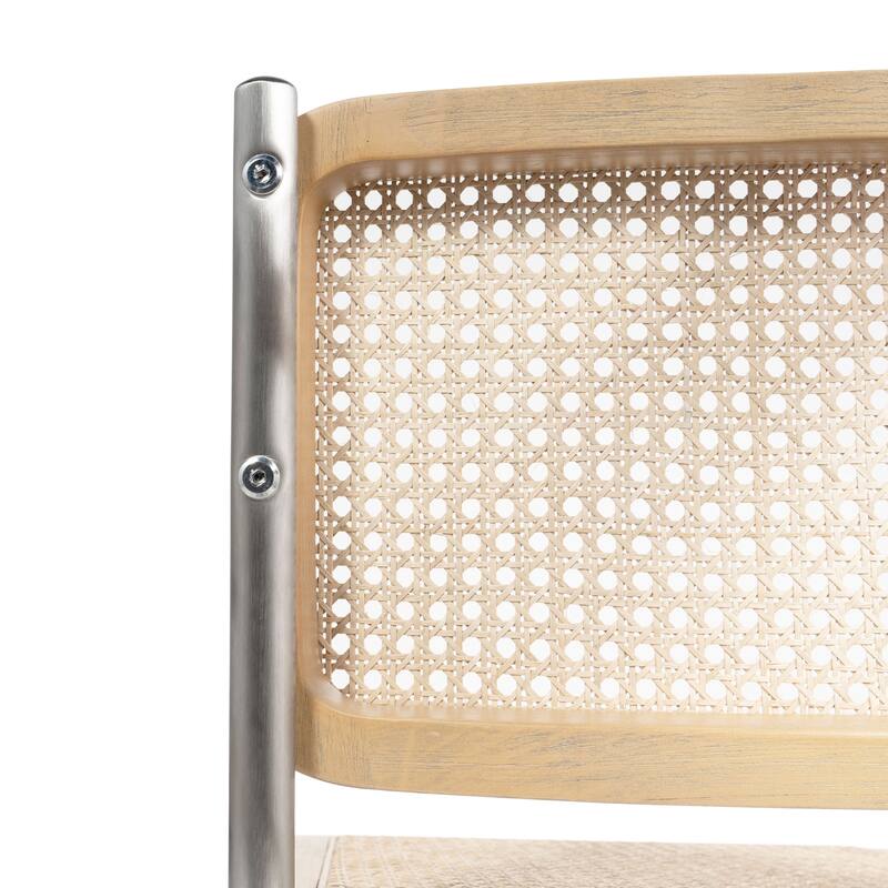 Arwan Natural Cane Dining Side Chair, Set of 2 - 18" x 21" x 33"