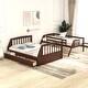 preview thumbnail 2 of 8, Twin Over Full Bunk Bed with 3 Drawers and Storage Staircase, Convertible to 2 beds,Wooden Bed Frame