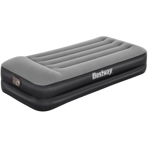 Bestway: Tritech Twin 18" Air Mattress - Built-in AC Pump, Auto Inflation & Deflation, Firm Comfort Level, Antimicrobial