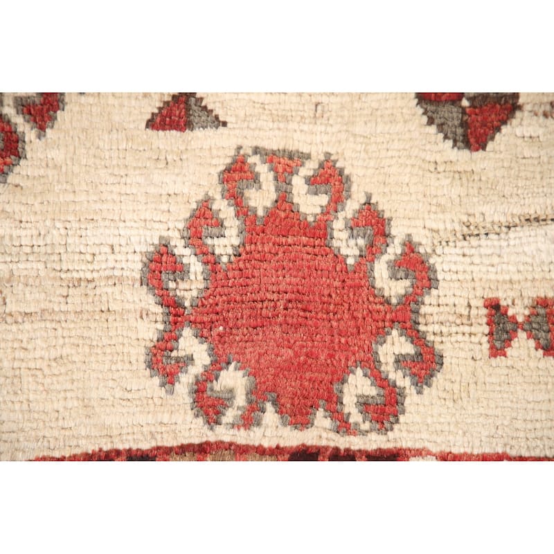 Tribal Qashqai Persian Vintage Area Rug Hand-knotted Wool Carpet - 4'10"x 8'1"