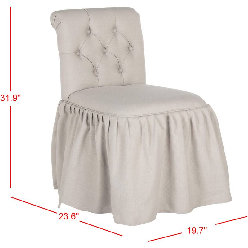 SAFAVIEH Qiana Vanity Chair - 19.7" x 23.6" x 31.9" - 20Wx24Dx32H