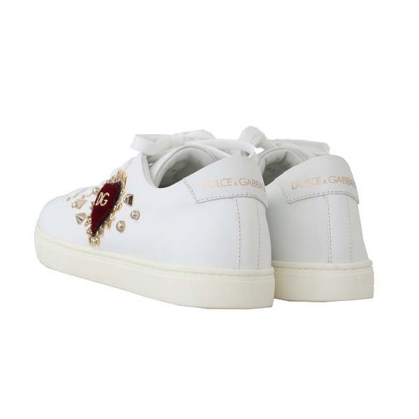 dolce and gabbana white shoes