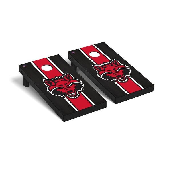 slide 2 of 5, Arkansas State Red Wolves 2x4 Pro Cornhole Boards - V3 Include Carrying Case