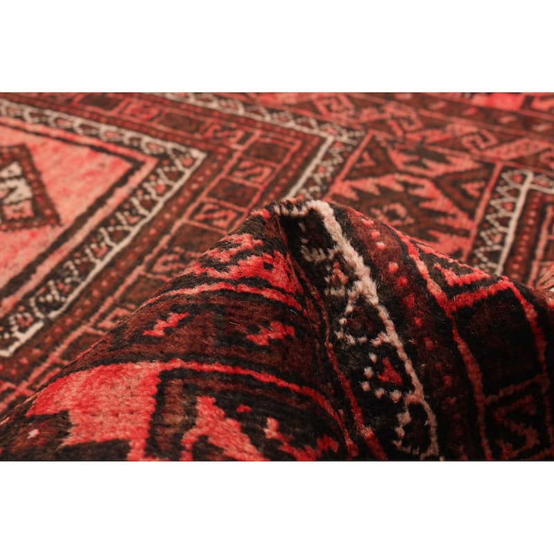 ECARPETGALLERY Hand-knotted Baluch Red Wool Rug - 3'1 x 6'2